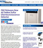 PAC Releases new AC SeNse Sulfur Chemiluminescense Detector