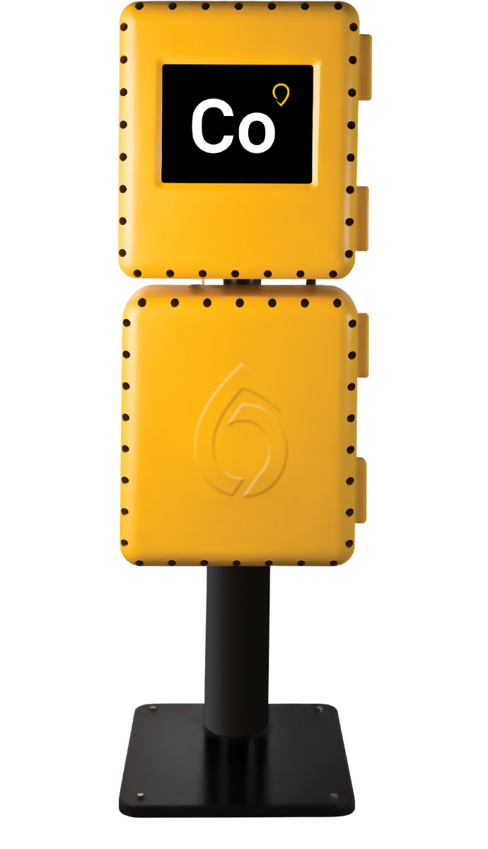 Yellow Icon Color Opacity Analyzer with a digital display showing 