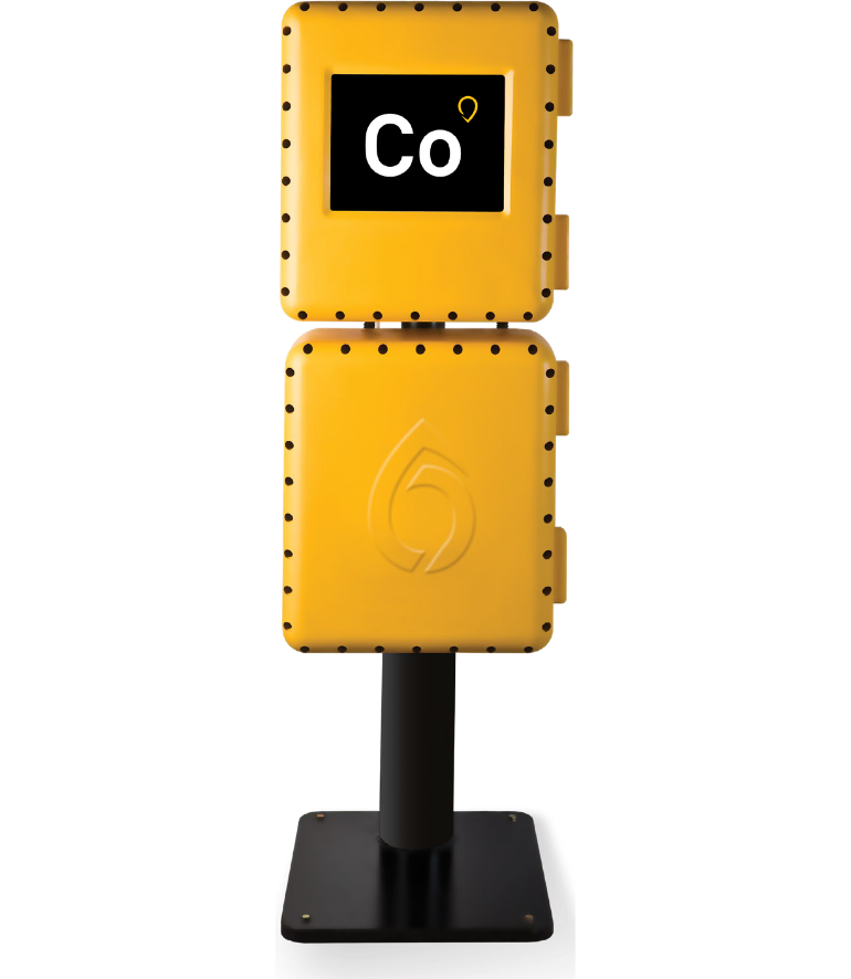 Yellow Icon Color Opacity Analyzer with a digital display showing 