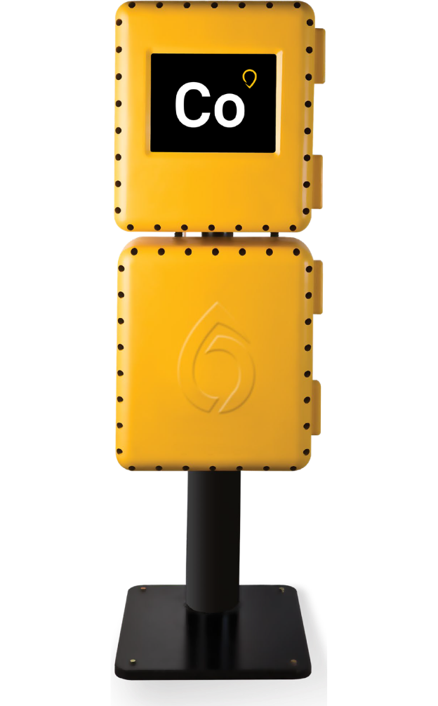 Yellow Icon Color Opacity Analyzer with a digital display showing 